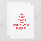 ラク保エルとの冷静とパーティー 招待状 (正面/裏面)