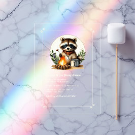 ラク素朴ーン「One Happy Camper」 1回目の誕生日 アクリル招待状