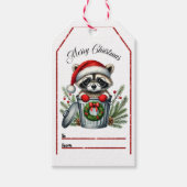 ラク魅力的ーンフェスティバルラベルのためのホリデーギフト ギフトタグ (正面)