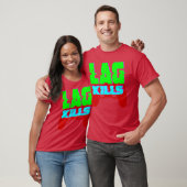ラグでイライラするゲーマーの面白デザインGIF Tシャツ (ユニセックス)