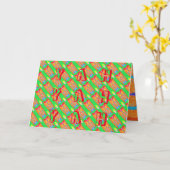 ラグとラッグ抽象芸術ピュア・アート最高 カード (黄色い花)