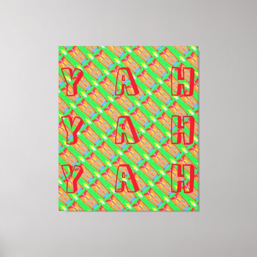 ラグとラッグ抽象芸術ピュア・アート最高 キャンバスプリント (正面)