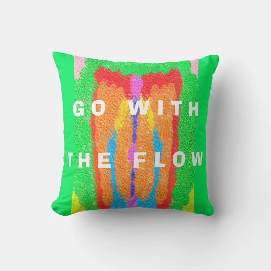 ラグとラッグ抽象芸術ピュア・アート最高 クッション (正面)