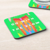 ラグとラッグ抽象芸術ピュア・アート最高 コースター (左側)