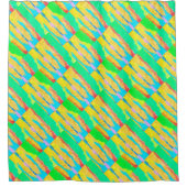 ラグとラッグ抽象芸術ピュア・アート最高 シャワーカーテン (正面)