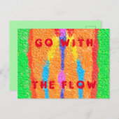 ラグとラッグ抽象芸術ピュア・アート最高 シーズンポストカード (正面/裏面)