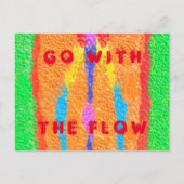 ラグとラッグ抽象芸術ピュア・アート最高 シーズンポストカード (正面)