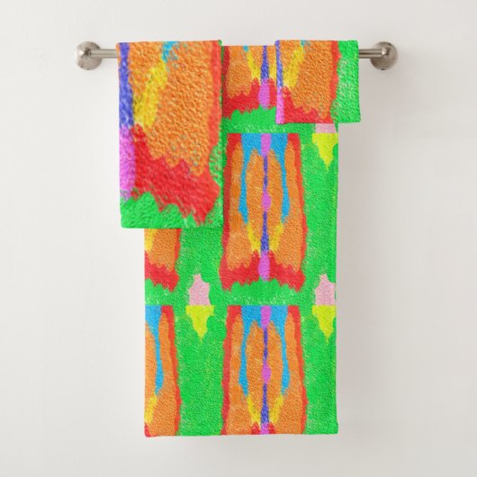 ラグとラッグ抽象芸術ピュア・アート最高 バスタオルセット (インサイチュ)