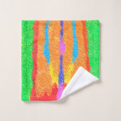 ラグとラッグ抽象芸術ピュア・アート最高 バスタオルセット (ウォッシュタオル)