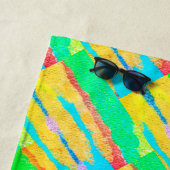 ラグとラッグ抽象芸術ピュア・アート最高 ビーチタオル (インサイチュ)