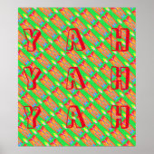 ラグとラッグ抽象芸術ピュア・アート最高 ポスター (正面)