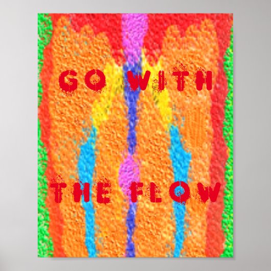 ラグとラッグ抽象芸術ピュア・アート最高 ポスター (正面)