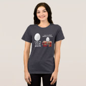 ラグの上のあなたの脳 トライブレンドTシャツ (正面全面)