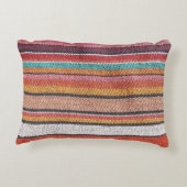 ラグの豊かさ：メキシコのペルー質感 アクセントクッション (裏面)