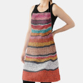 ラグの豊かさ：メキシコのペルー質感 エプロン (インサイチュ)