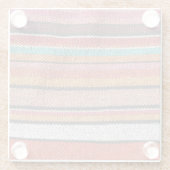 ラグの豊かさ：メキシコのペルー質感 ガラスコースター (裏面)