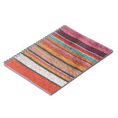 ラグの豊かさ:メキシコのペルー質感 ノートブック (左側)