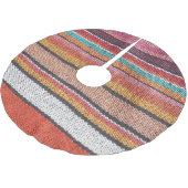 ラグの豊かさ：メキシコのペルー質感 ブラッシュドポリエステルツリースカート (アングル)