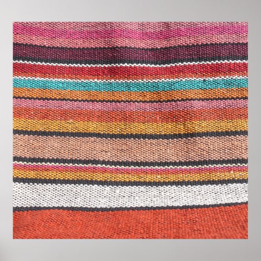 ラグの豊かさ：メキシコのペルー質感 ポスター (正面)