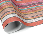 ラグの豊かさ:メキシコのペルー質感 ラッピングペーパー (ロールコーナー)