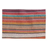 ラグの豊かさ:メキシコのペルー質感 枕カバー (裏面)