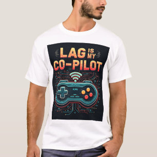 ラグは私の副操縦士 バッファリング ゲーマー ユニセックスTシャツ Tシャツ