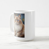 ラグエレガントドールキャッ絵画ト コーヒーマグカップ (正面左)