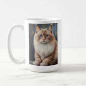 ラグエレガントドールキャッ絵画ト コーヒーマグカップ (左)