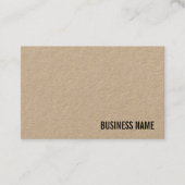 ラグジュアエレガントスクラフト実在紙モダンテンプレート 名刺 (正面)