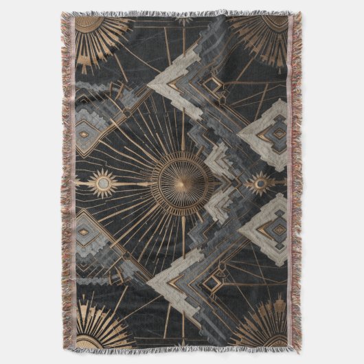 ラグジュアジオメトリ スローブランケット (正面縦)