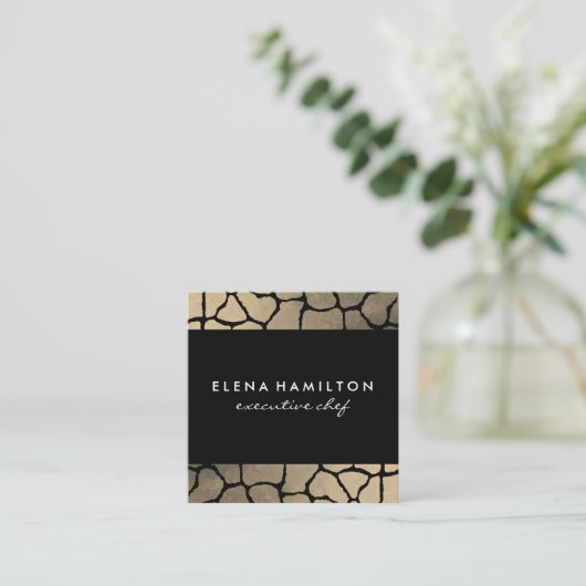 ラグジュアパターントリム スクエア名刺 (スタンド正面)