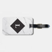 ラグジュアパーソナライズされたスホワイト大理石ラゲージタグ ラゲッジタグ (裏面横)