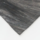 ラグジュアフェイクリーファープリントブラックグレーミンクアニマルヘア  フリースブランケット (角)