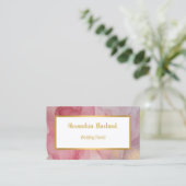 ラグジュアマーブルバラ名刺 名刺 (スタンド正面)