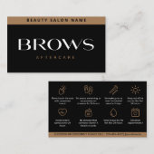 ラグジュアモダンリーブラウズアフターケアPMUブラウイインストラクション 名刺 (正面/裏面)