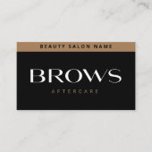 ラグジュアモダンリーブラウズアフターケアPMUブラウイインストラクション 名刺 (正面)