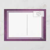 ラグジュアリエレガントーパープルヴィンテージダグランジマスク ポストカード (裏面)