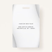 ラグジュアリエレガントーブティックホワイト金ゴールド バッジ (裏面)