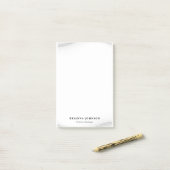 ラグジュアリエレガントーブティックホワイト金ゴールド ポストイット (デスク上)