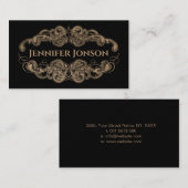 ラグジュアリエレガントーヴィンテージスタイルフレーム 名刺 (正面/裏面)