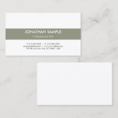 ラグジュアリモダンーシンプルデザインプエレガントレーントレンディー 名刺 (正面/裏面)