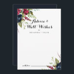 ラグジュアリーお洒落ボホフローラの結婚ウェルウィッシュ アドバイスカード<br><div class="desc">この高級お洒落なボホフローラの結婚ウエルウィッシュアドバイスカードは素朴な人に最適結婚である。このデザインは数々の、バラ色と牡丹の花が緑の葉と自然のインスパイア美しいを持つ。これらのカードはs、結婚ブライダルシャワー、ベビーシャワー、卒業式パーティーなどに最適だ。新郎新婦の名前、両親または卒業生の名前でカードをパーソナライズ。</div>