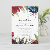 ラグジュアリーお洒落ボホフローラsipと参照 招待状 (スタンド正面)