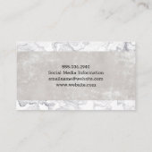 ラグジュアリーお洒落マーブル | テクスチャ 名刺 (裏面)