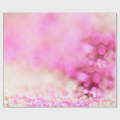ラグジュアリーきらめくピンクグリッタードリーム ラッピングペーパー (フラット)