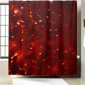 ラグジュアリーきらめくレッドシークインシャワーカーテン シャワーカーテン