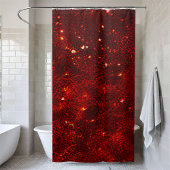 ラグジュアリーきらめくレッドシークインシャワーカーテン シャワーカーテン