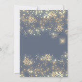 ラグジュアリーきらめく企業のホリデーパーティー 招待状 (裏面)