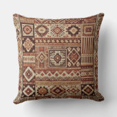 ラグジュアリーなアマジグ枕伝統的- Berber Art クッション (裏面)