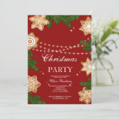 ラグジュアリーなクリスマス招待状 招待状 (スタンド正面)